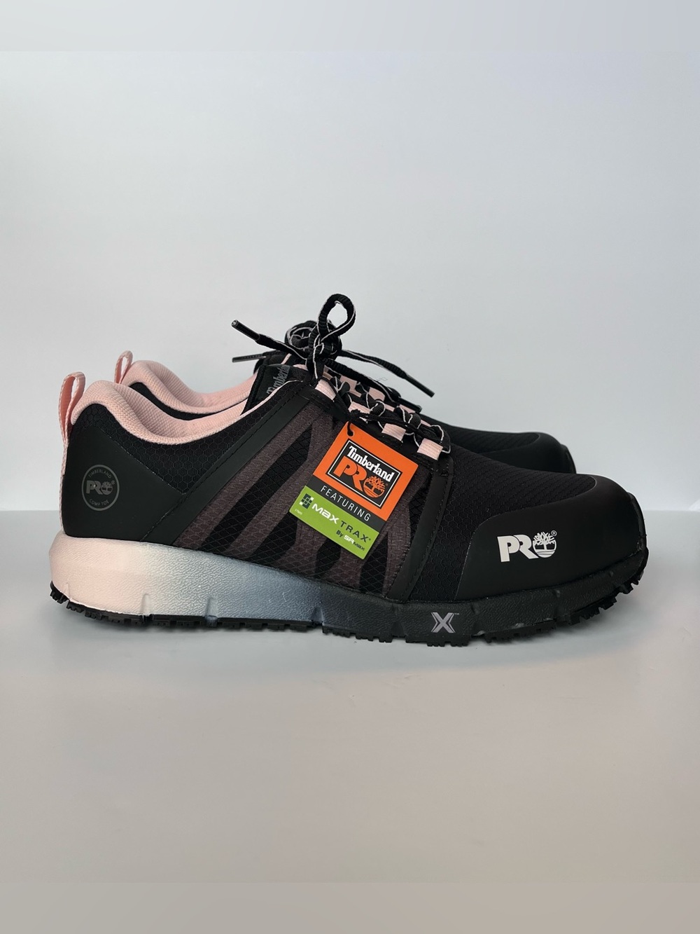 Timberland PRO Radius CT EH Composite Toe Work Shoes Black Rose Pop Women’s 9W